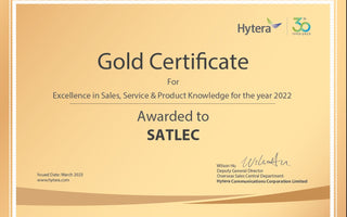 The Year 2022, Hytera Gold Certificate