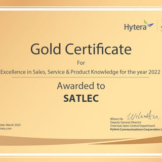 The Year 2022, Hytera Gold Certificate