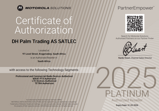 The Year 2025, Amazing Platinum Motorola Authorization Certificate